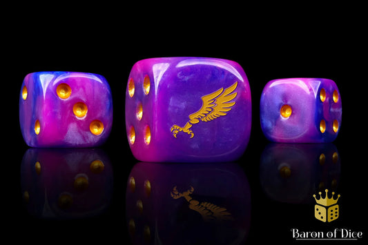 Baron Of Dice Children Of Profligacy Dice - Gold Inlay 25 Pack (Round)