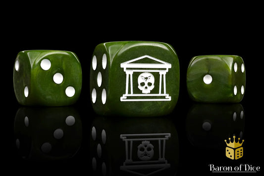 Baron Of Dice Military Gate Dice - Military Green 25 Pack (Round)