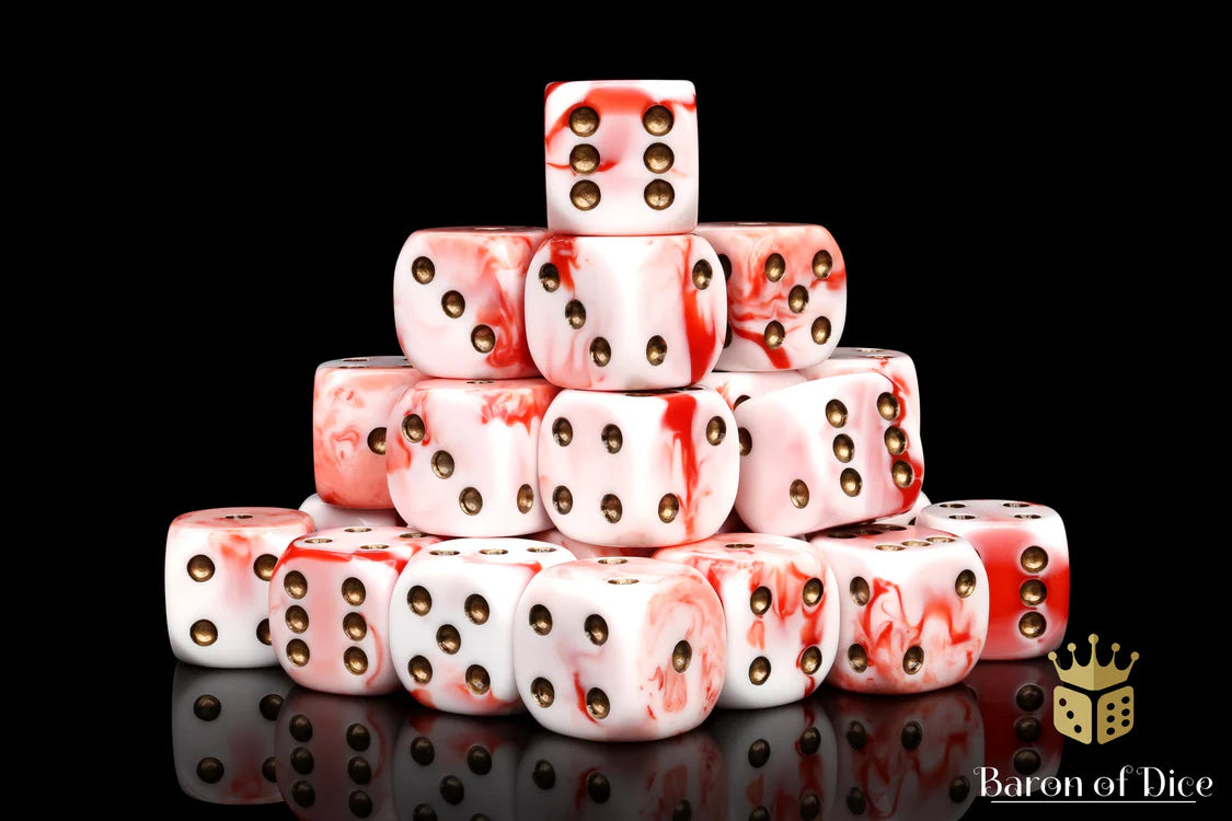 Baron Of Dice Bloodbath Dice 50 Pack (Round)