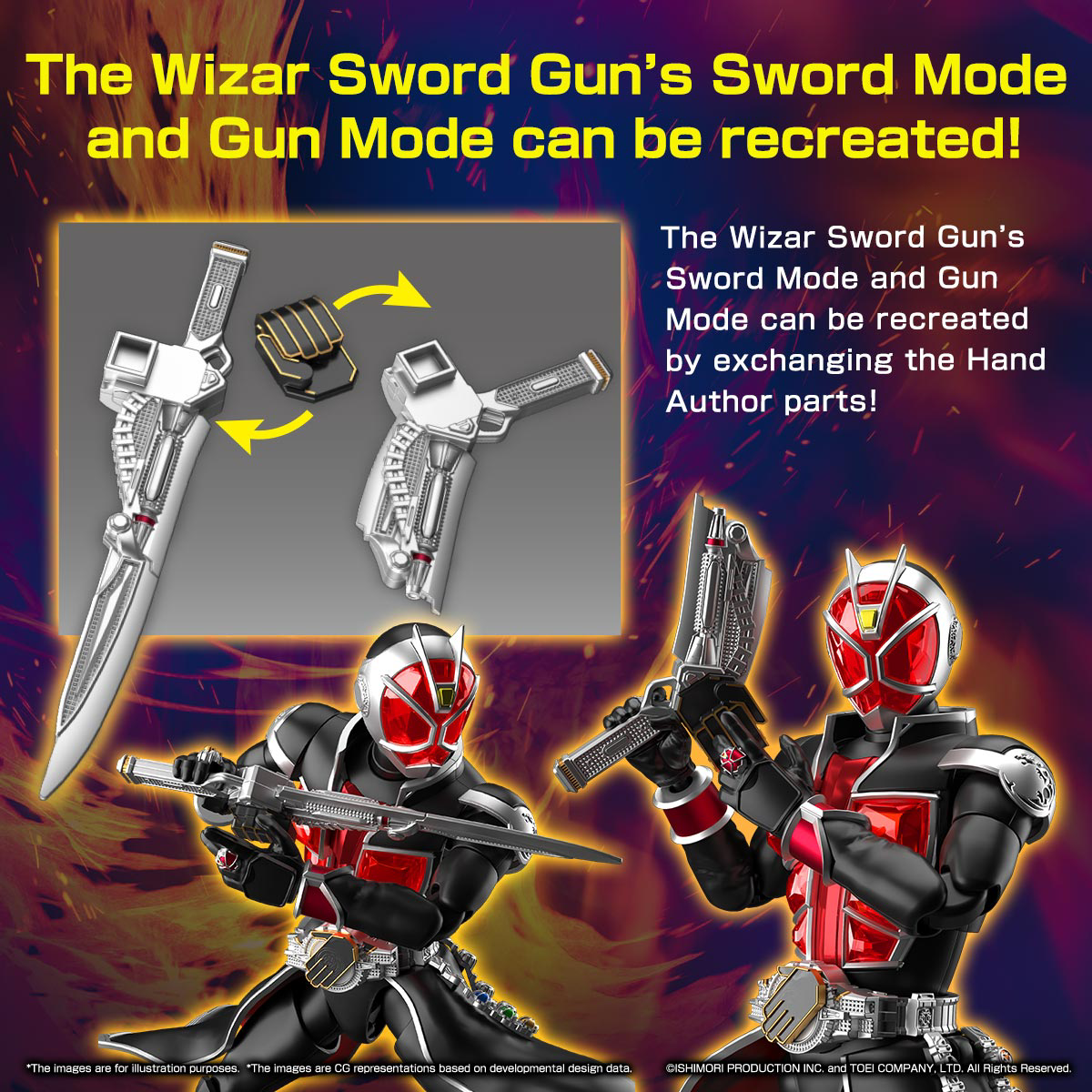 Kamen Rider Figure-Rise Standard Kamen Rider Wizard (Flame Style Ver.) Model Kit