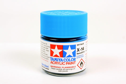 Tamiya X-14 Sky Blue Gloss Acrylic Mini Paint (23ml)