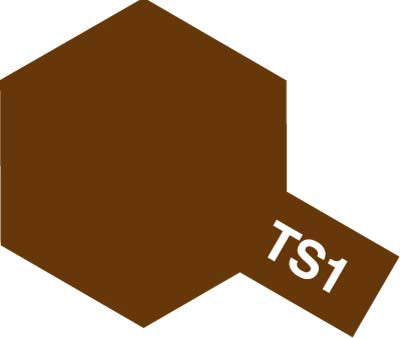 Tamiya TS-1 Red Brown Lacquer Spray Paint (100ml)