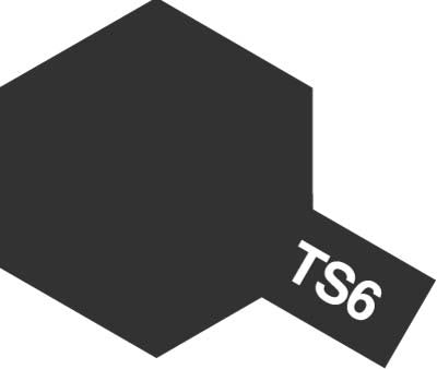 Tamiya TS-6 Matte Black Lacquer Spray Paint (100ml)