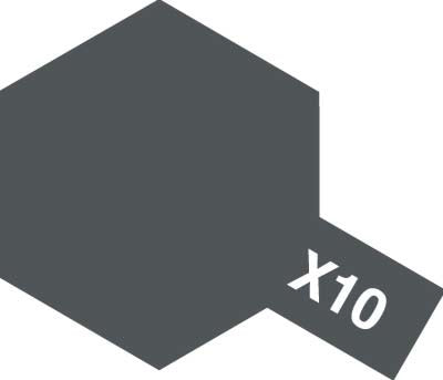 Tamiya X-10 Gun Metal Gloss Finish Acrylic Paint (23ml)