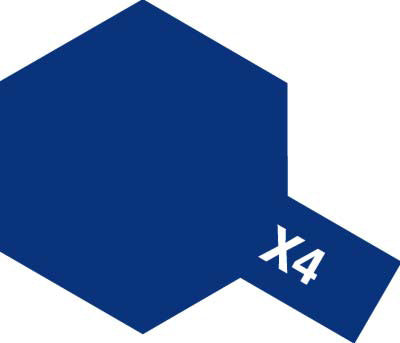 Tamiya X-4 Blue Mini Gloss Finish Acrylic Paint (23ml)