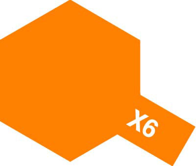 Tamiya X-6 Orange Gloss Finish Acrylic Paint (23ml)