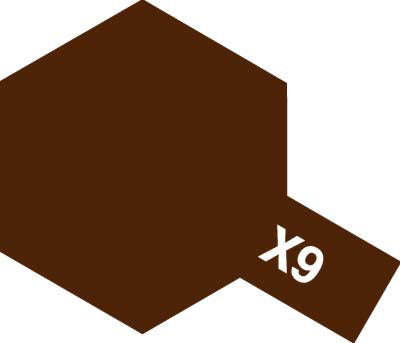 Tamiya X-9 Brown Gloss Finish Acrylic Paint (23ml)