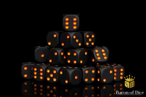 Universal - Matte Black - x25 Dice (Square Corner)