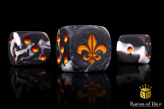 Baron Of Dice Fleur De Lis Dice - Heritage 25 Pack (Round)