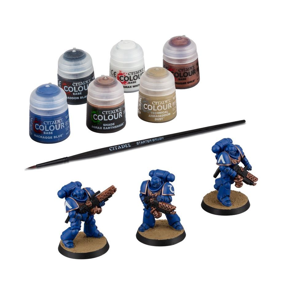 Warhammer 40,000 Space Marines: Infernus Marines + Paints