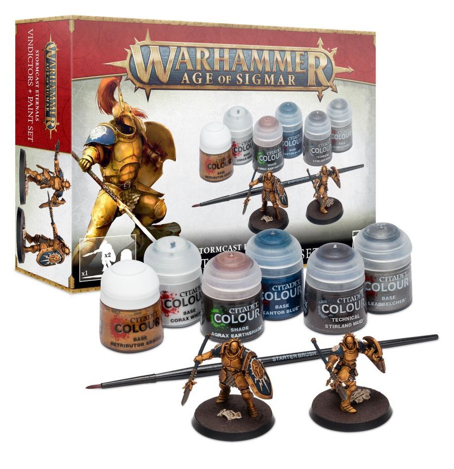 Warhammer Age of Sigmar Stormcast Eternals + Paint Set