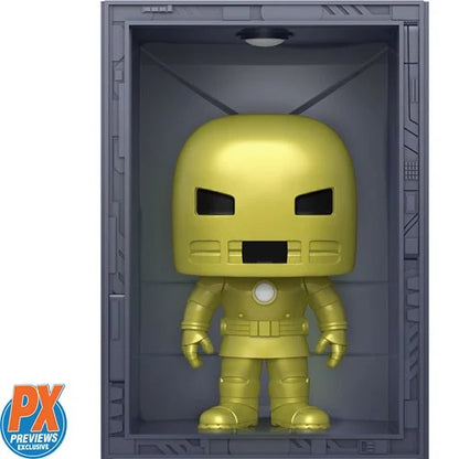 Marvel Iron Man Hall of Armor Iron Man Model 1 Deluxe Pop! Vinyl Figure - Previews Exclusive