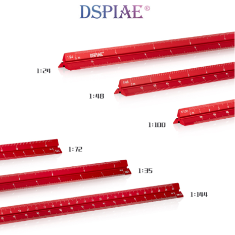 AT-AS Aluminum Alloy Scale Ruler