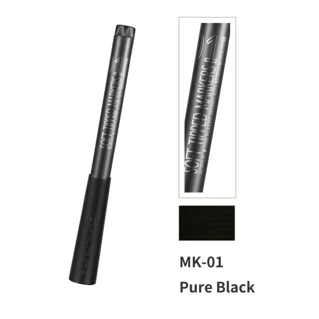 MK-01 Pure Black Soft Tipped Marker