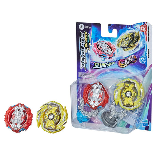 Beyblade Burst Surge SlingShock Hyper Sphere Leopard L4 vs. Master Kerbeus K6