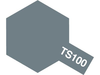 Tamiya TS-100 Semi-Gloss Bright Gun Metal Lacquer Spray Paint (100ml)
